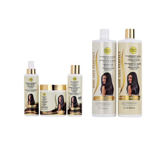 Kit Pré-Química + Kit de Progressiva Hair Liss Perfect 1000ml